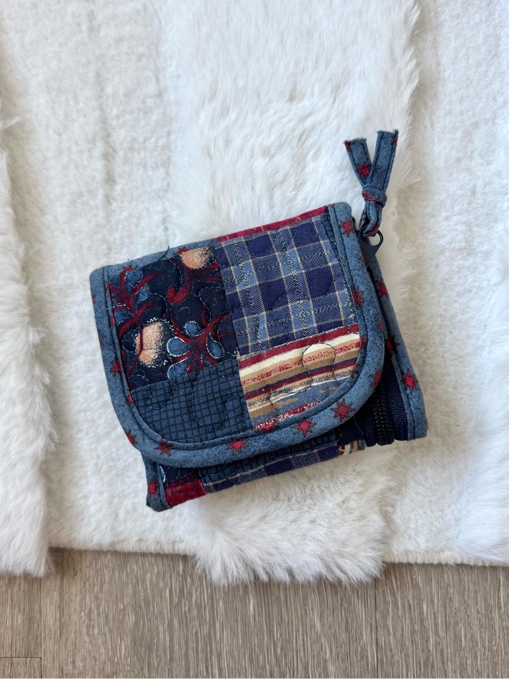 Donna Sharp Quilted Patchwork Cotton Trifold Wallet